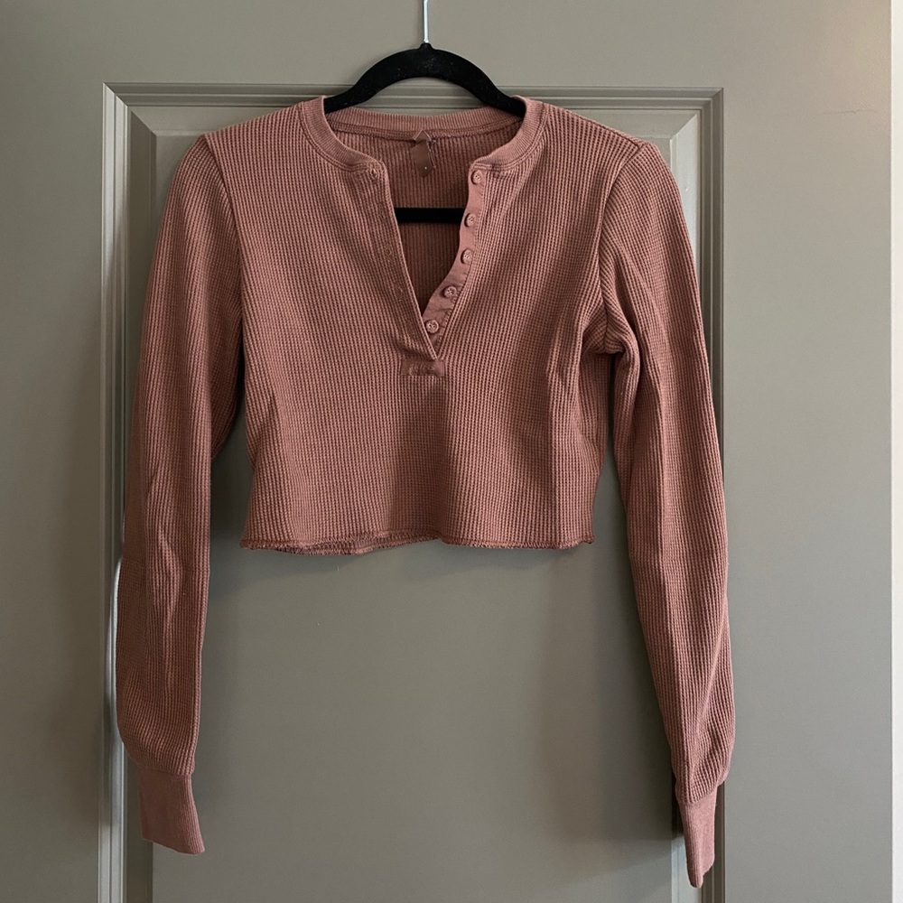 SKIMS Waffle Long Sleeve Henley